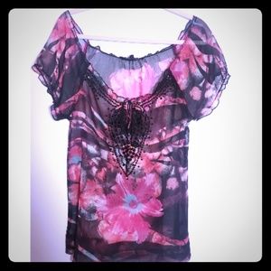 🧁Sheer Women's Printed Blouse🧁